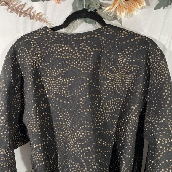 NEW $388 Tadashi Shoji [ XL ] Pollux‎ Droplet Oversized Jacquard Coat - Picture 15 of 16